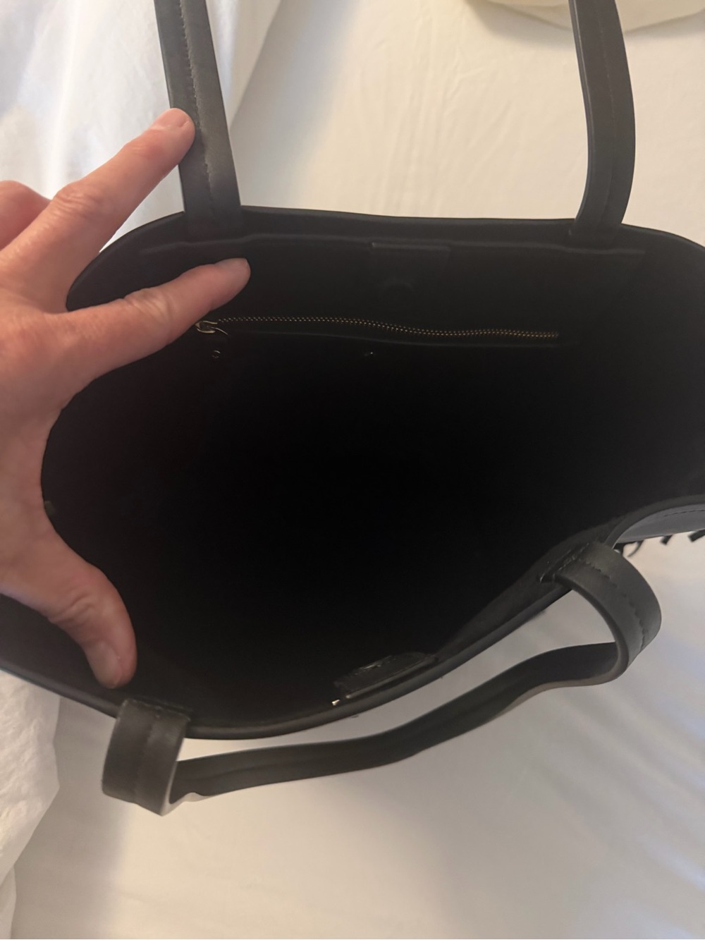 Kate spade leather tote with fringe detail - Picture 3 of 5